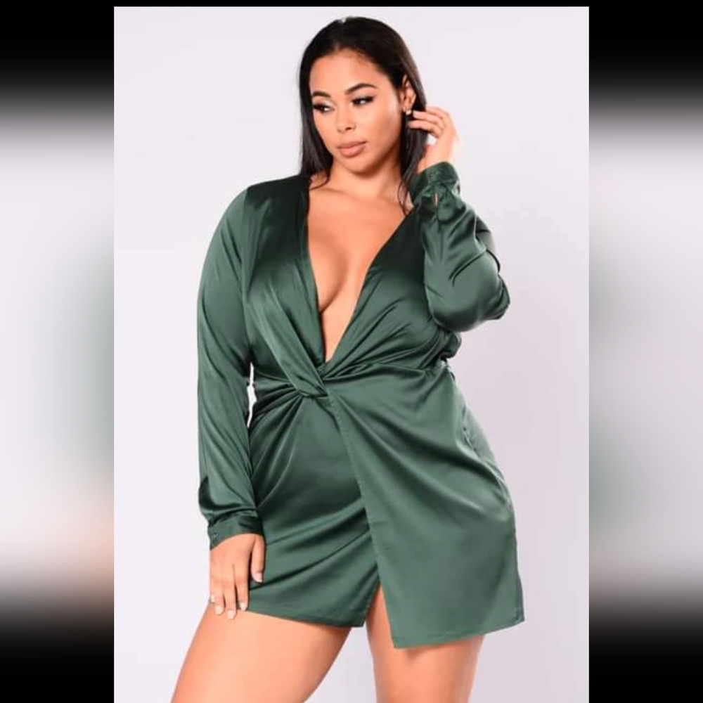 Sexy Hunter Green Dress